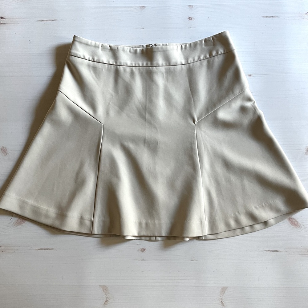 Chic Cream A-Line mini Skirt